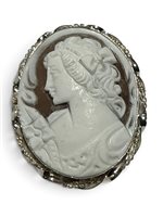 Spilla Mandile 1922 Donna Cammei  in Argento Conchiglia 2MSPCM35.17.26